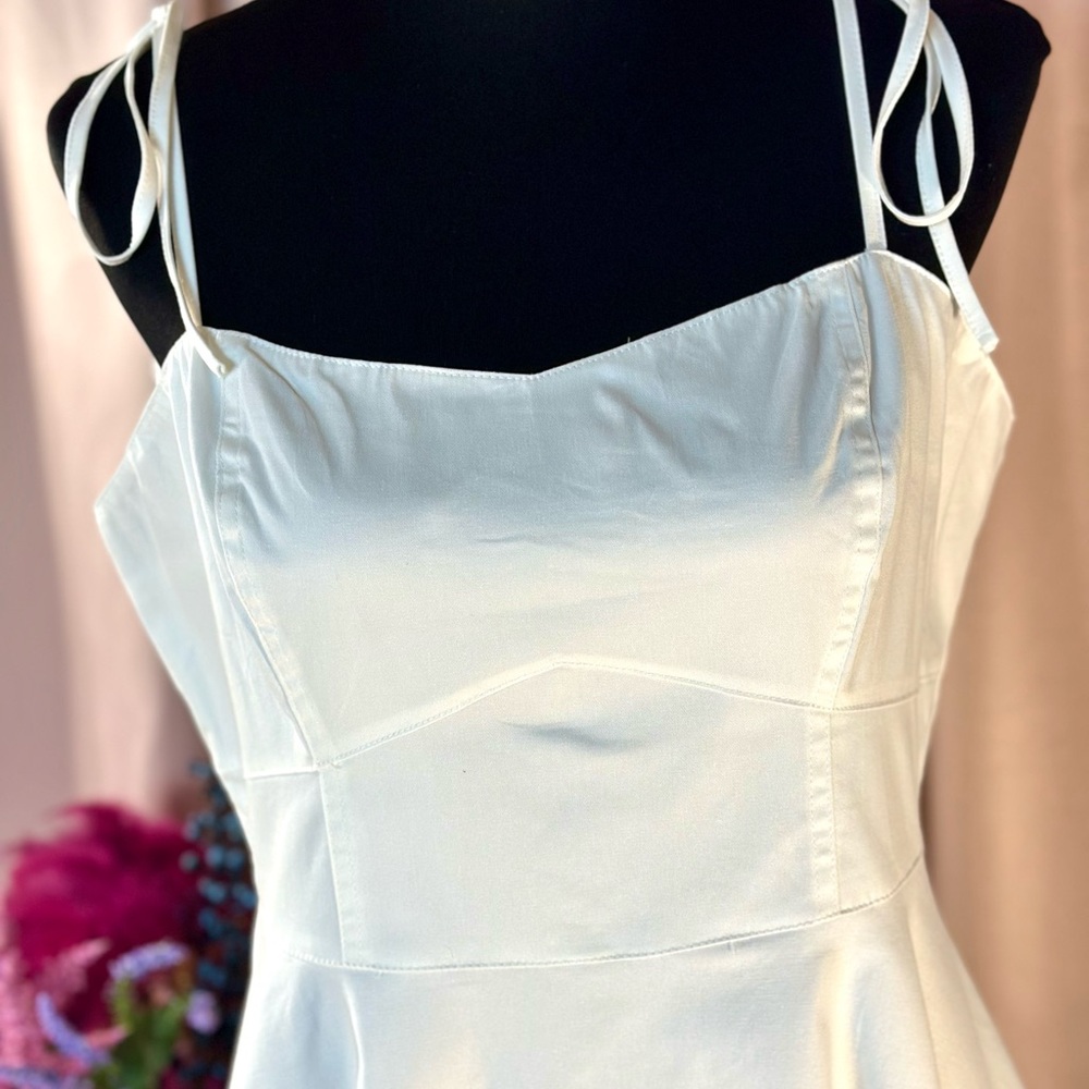 COPY - Lulus cute white tie shoulder mini dress